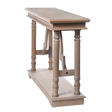 Arch Detail Wood Trestle Console Table