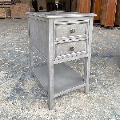 Two-Drawer Side Table