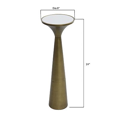 Spun Gold Marble Top Drinking Table