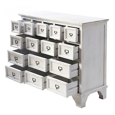 Shabby Chic 15-Drawer Apothecary Cabinet
