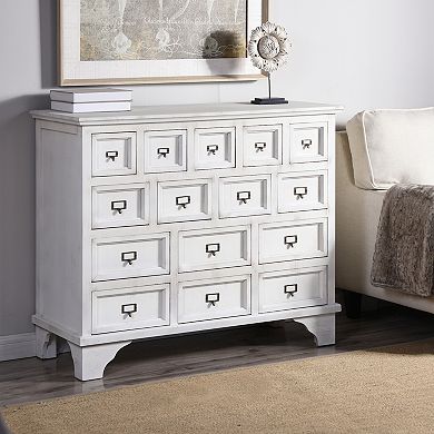 Shabby Chic 15-Drawer Apothecary Cabinet