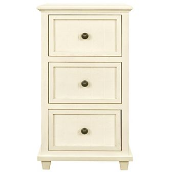 Egg Shell Three-Drawer Side Table