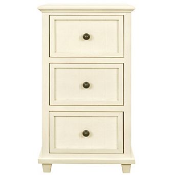 Egg Shell Three-Drawer Side Table