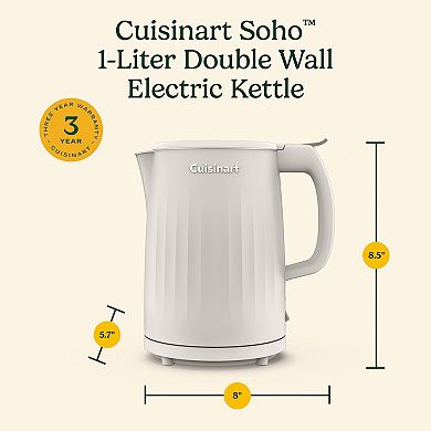 Cuisinart® Soho™ 1-Liter Double-Wall Electric Kettle
