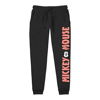 Disney's Mickey Mouse Surprised Men's Banded Bottom Pajama Pants