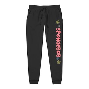 Men's SpongeBob SquarePants Flowers Banded Bottom Pajama Pants
