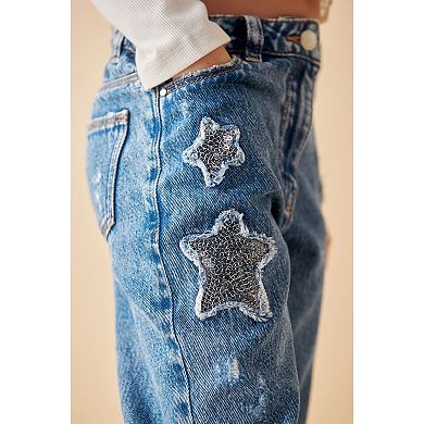 Girls 4-12 NEXT Embroidered Star Jean