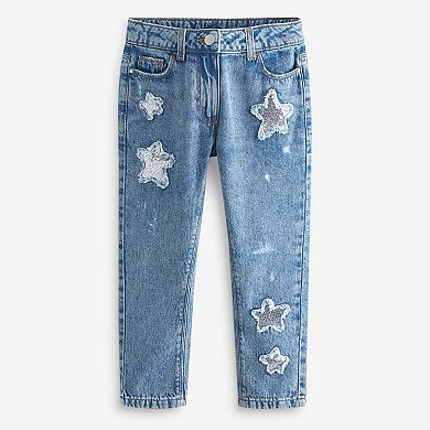 Girls 4-12 NEXT Embroidered Star Jean