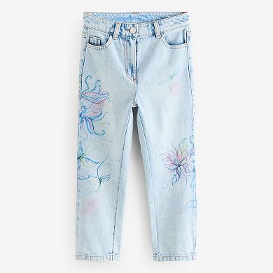 Girls 4-12 NEXT Floral Printed Mom Jean