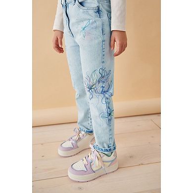 Girls 4-12 NEXT Floral Printed Mom Jean