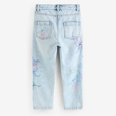 Girls 4-12 NEXT Floral Printed Mom Jean