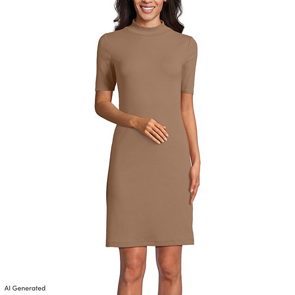 All-Over Print Women's Round Neck Above Knee Dress main image 0