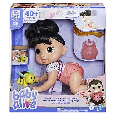 Baby Alive Crawl 'n Play Katie Kat 10.75" Baby Doll Playset by Hasbro