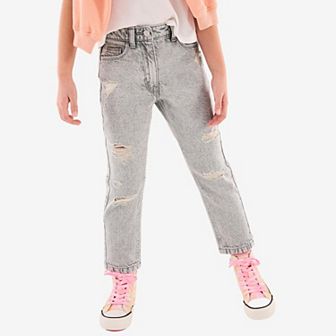 Girls 4-12 NEXT Distressed Mom Jean