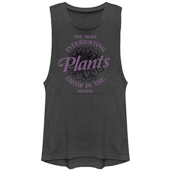 Juniors' Wednesday The Most Interesting Plants Grow In The Shade Graphic Tank Top