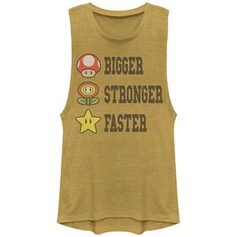 Juniors' Nintendo Super Mario Bros Extra Power Graphic Tank Top