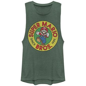Juniors' Nintendo Super Mario Bros Since 1985 Stamp Graphic Tank Top