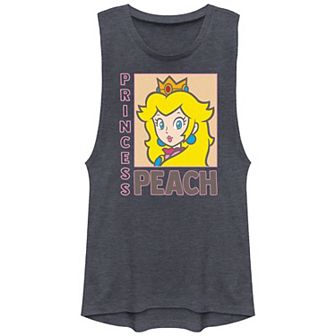 Juniors' Nintendo Super Mario Bros Princess Peach Frame Portrait Graphic Tank Top