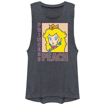 Juniors' Nintendo Super Mario Bros Princess Peach Frame Portrait Graphic Tank Top