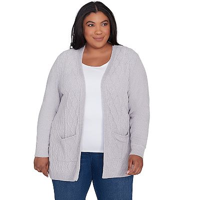 Gray chenille cardigan best sale