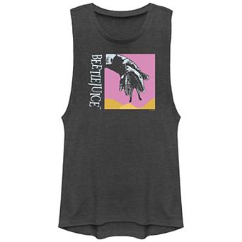 Juniors' Beetlejuice Sandworm Eating Graphic Tank Top