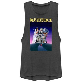 Juniors' Beetlejuice Classic Poster Graphic Tank Top