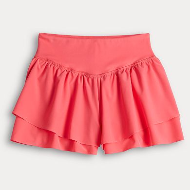 Juniors' SO® Woven Flutter Running Shorts