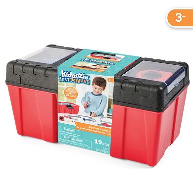 Kidoozie My First Toolbox - Build, Imagine & Learn with 19 Tools
