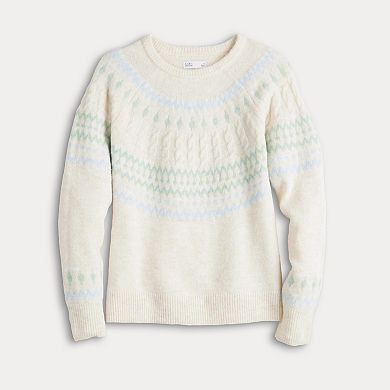 Women's Croft & Barrow® Winter Fairisle Pullover Sweater
