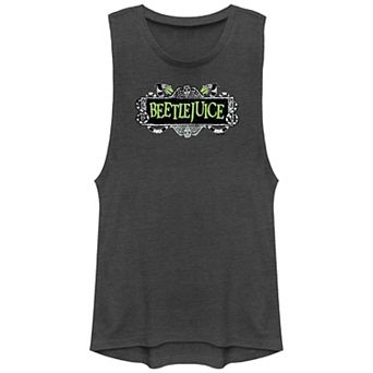 Juniors' Beetlejuice Title Logo Graphic Tank Top