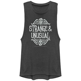 Juniors' Beetlejuice Strange & Unusual Graphic Tank Top