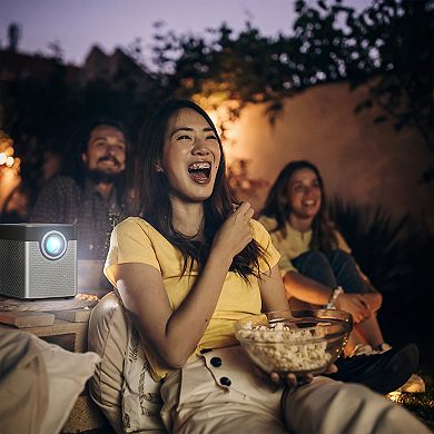GPX iLive Cinema Pop-Up Movie Theater Projector Set with Speaker & Screen