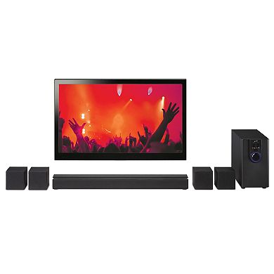 iLive 5.1 Home Theater Bluetooth Audio System 6-Piece Set