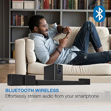 iLive 5.1 Home Theater Bluetooth Audio System 6-Piece Set