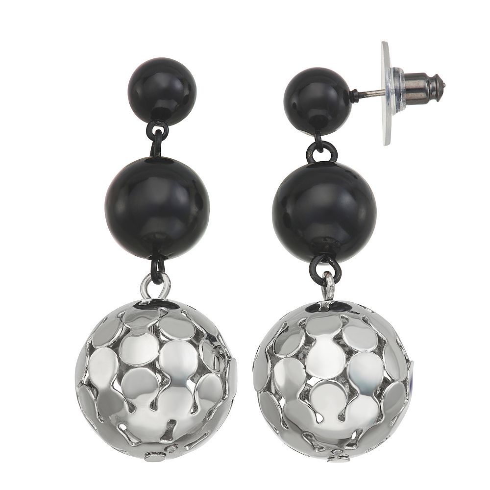 ピアス Monday Edition _ Shiny Ball Drop Earrings Designer fashion, Seoul-fully created | W Concept