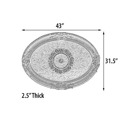 Afd Home Masterpiece Moldings Golden Oval Ceiling Medallion