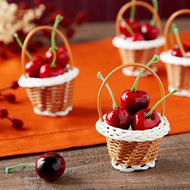 24 Pack Mini Woven Baskets with Handles for Party Favors, Tiny Baskets- 2x3 inch