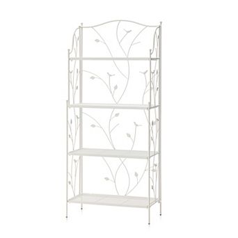 Glitzhome 4 tier d Rectangular Metal Shelf Plant Stand