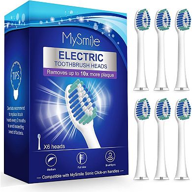 MySmile Black Electric Toothbrush Replacement Heads