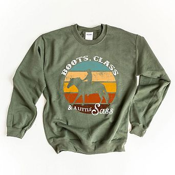 Boots Class And A Little Sass Sweatshirt