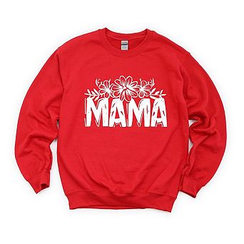 Mama Topped With Flowers Sweatshirt