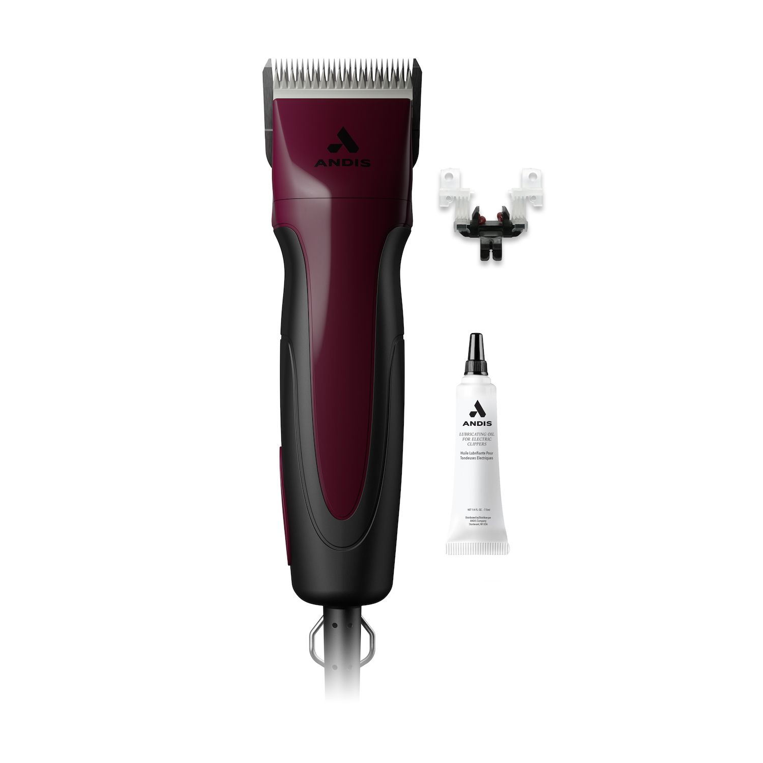 Excel 5-Speed  Detachable Blade Pet Clipper - Burgundy