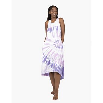 Women’s Tank Dress In Purple Tie Dye