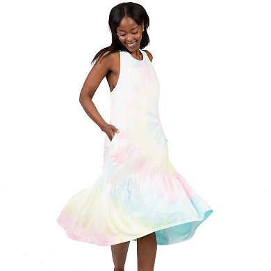Women’s Tank Dress In Pastel Tie Dye
