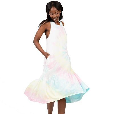Women s Tank Dress In Pastel Tie Dye