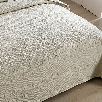 Marcielo 3 Piece 100% Cotton Oversized Bedspread Lightweight Quilt Set
