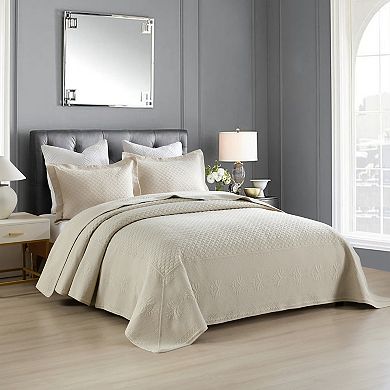 Marcielo 3 Piece 100% Cotton Oversized Bedspread Lightweight Quilt Set
