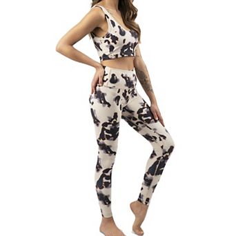 Women’s Activewear Set In Blonde Tortoise Print