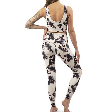 Women’s Activewear Set In Blonde Tortoise Print