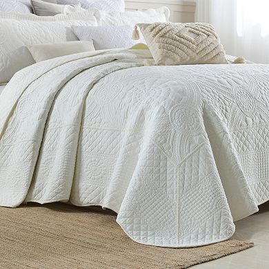 Marcielo 3 Piece 100% Cotton Oversized Bedspread Lightweight Quilt Set